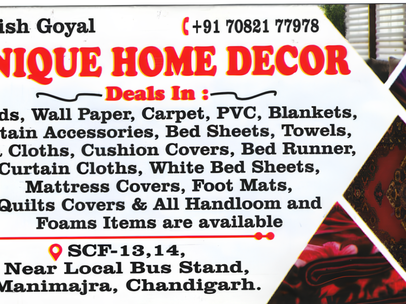 UNIQUE HOME DECOR