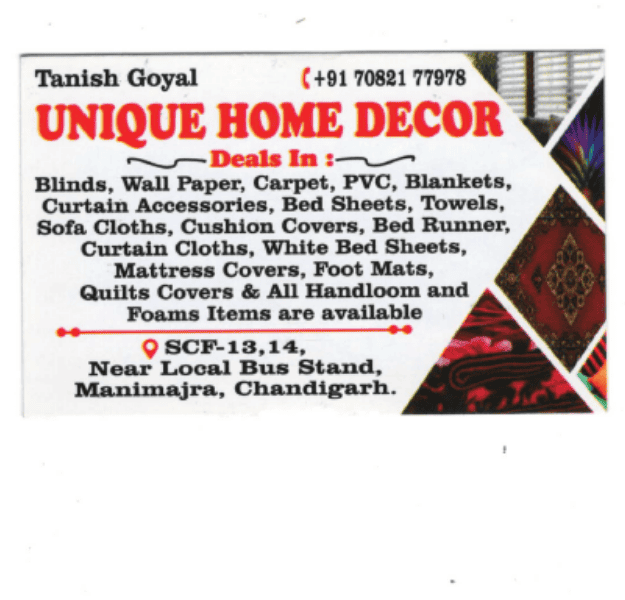 UNIQUE HOME DECOR